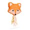 Pull String Fox Pinata for Woodland Baby Shower Decorations, Birthday Party (Small, 16 x 13 x 3 In)